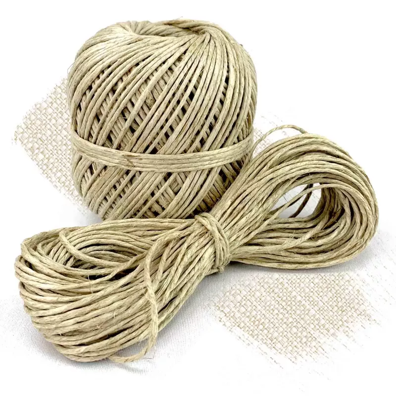 2 mm - twine hemp waxed in 20, 80, 200 or 830 m