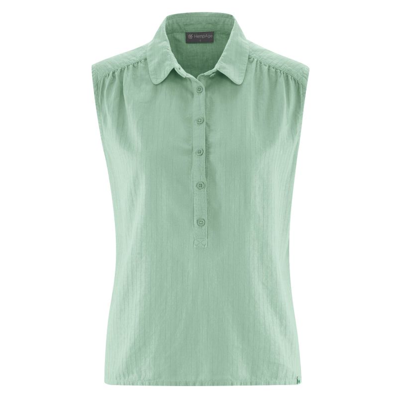 Camicia senza maniche - Canapa organica e cotone