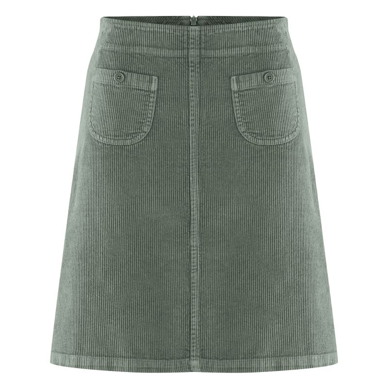 Falda en bolsillos - Algodón orgánico y cáñamo