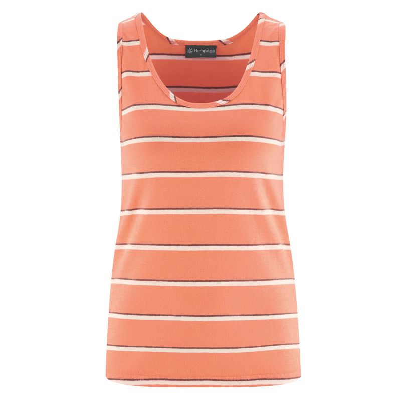Hemp striped tank top / organic cotton