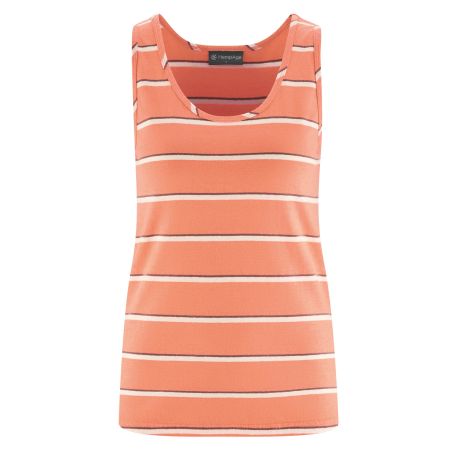 Gestreiftes Tanktop aus Hanf/Bio-Baumwolle