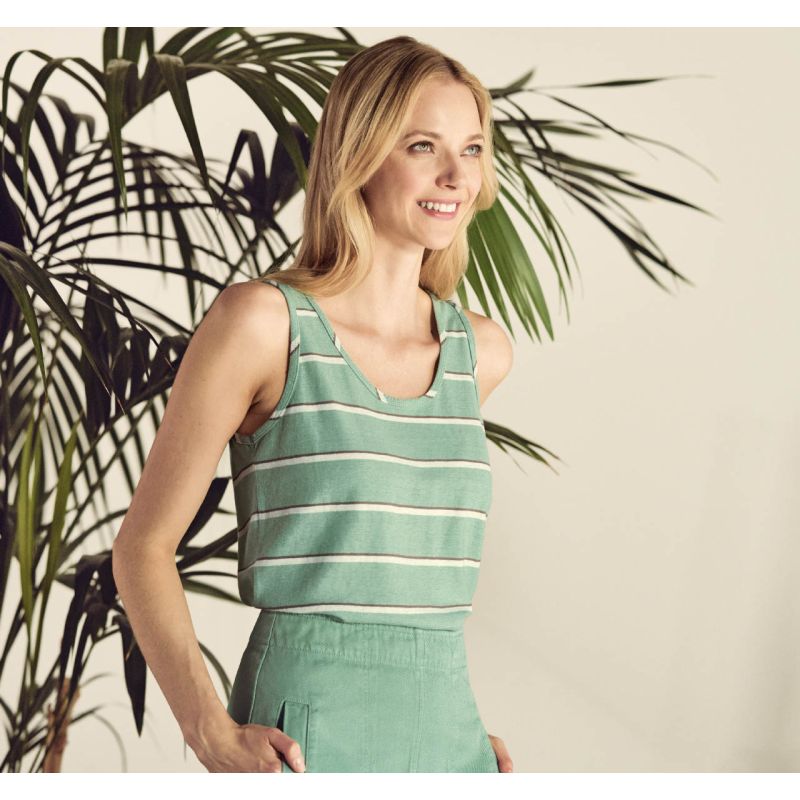 Debardeur rayé chanvre / coton biologique