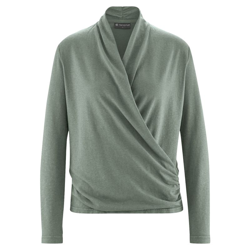 Lange Ärmel T-Shirt Chillenkragen - Bio-Baumwolle und Hanf