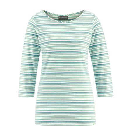 Camiseta de manga larga de rayas - Cáñamo y algodón orgánico