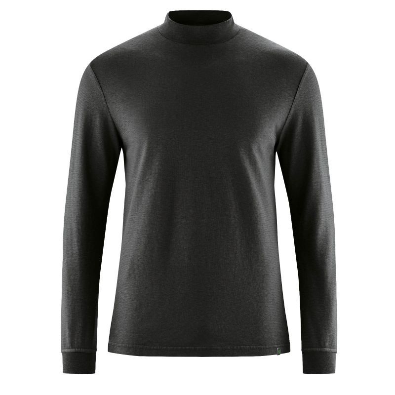 T-shirt long sleeves with rolled neck - Organic cotton and hemp