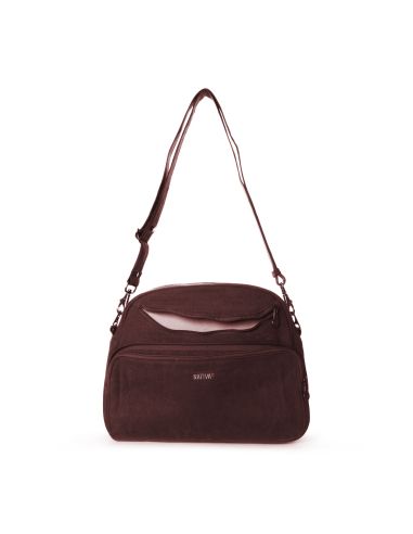 Bolsa en tela de cáñamo y algodón orgánico media luna