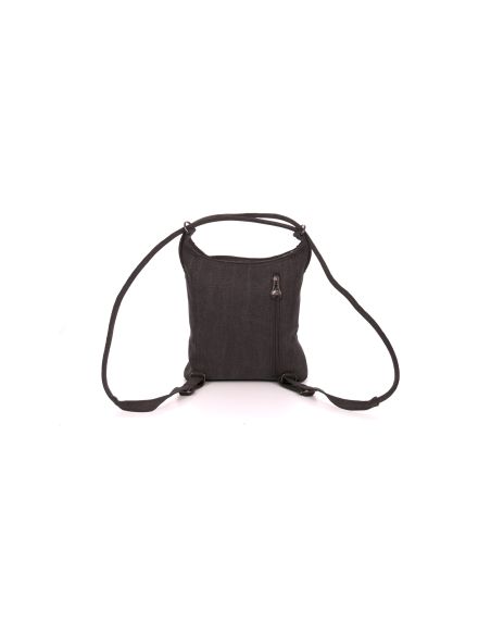 Back/shoulder bag - Organic hemp and cotton