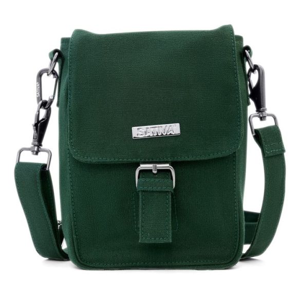 Sacoche toile chanvre et cuir homme