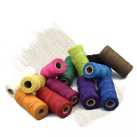 Wire Hemp not waxed 0.8 mm - 90 m - Cultivated and complexion in Europe