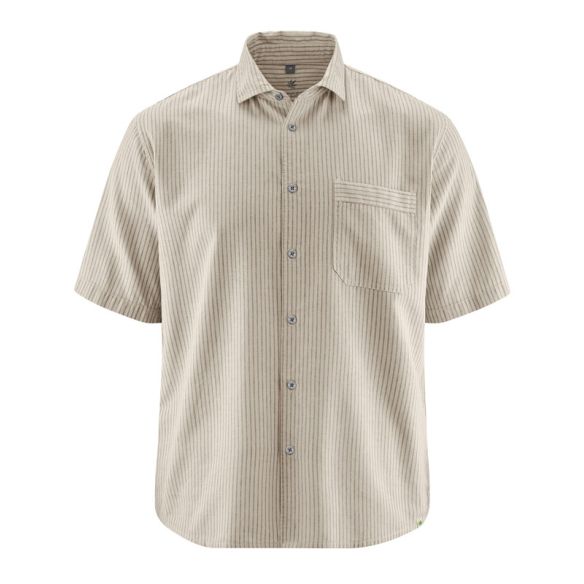 Short Sleeve Striped Shirt - Hemp and Organic Cotton