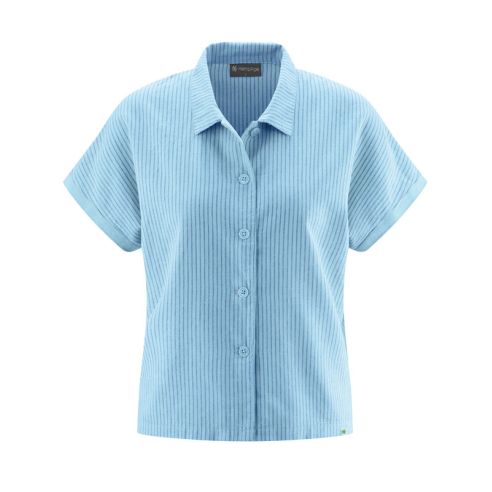 Blouse à rayures avec col tissé - Chanvre et Coton bio