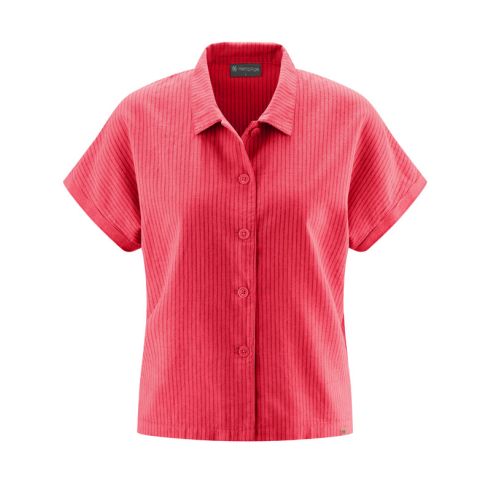 Blouse à rayures avec col tissé - Chanvre et Coton bio