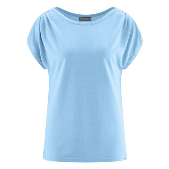 T-shirt da colletto in cotone U-Boat e canapa organica