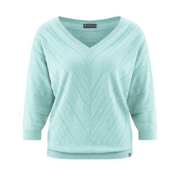 Diagonale Streifen Pullover - Baumwolle und organischer Hanf