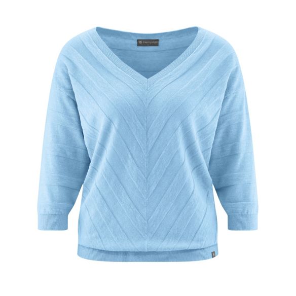 Maglione Diagonal Stripes - Cotone e canapa organica