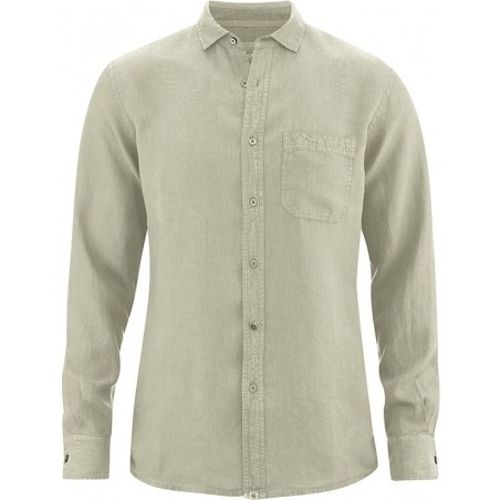 Shirt very thin pure hemp - chest pocket