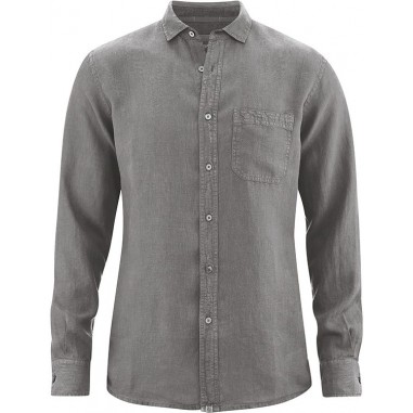 Shirt very thin pure hemp - chest pocket