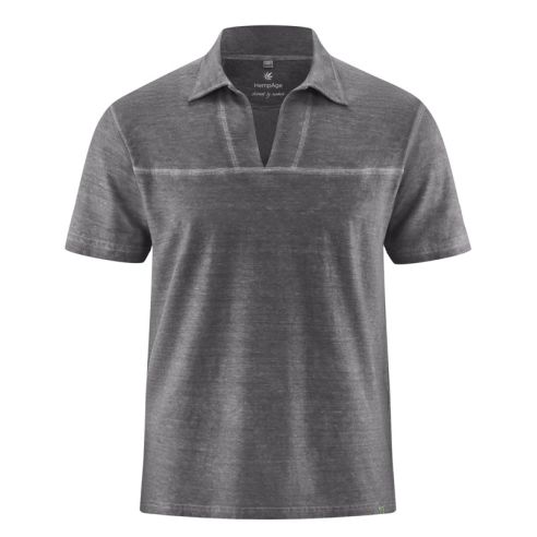 T-shirt en col en jersey - Chanvre et Coton bio