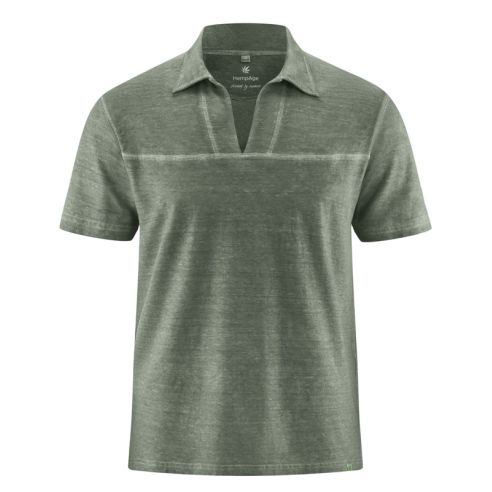 Camiseta de collar de Jersey - Cáñamo y algodón orgánico