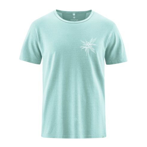 T-shirt feuille de chanvre- Chanvre et coton bio