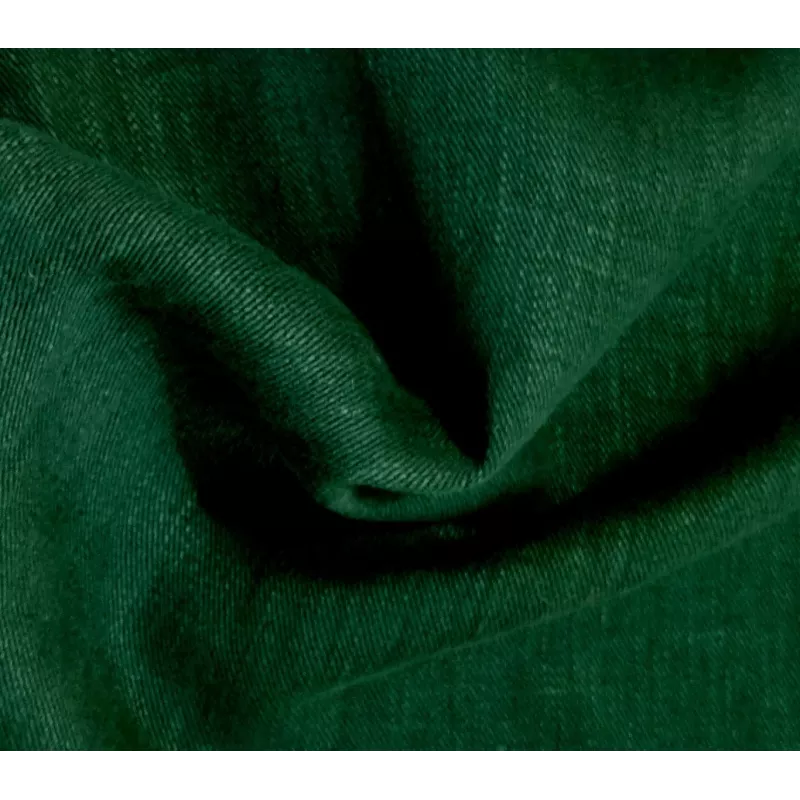 Tissus naturels chanvre - vert épicéa