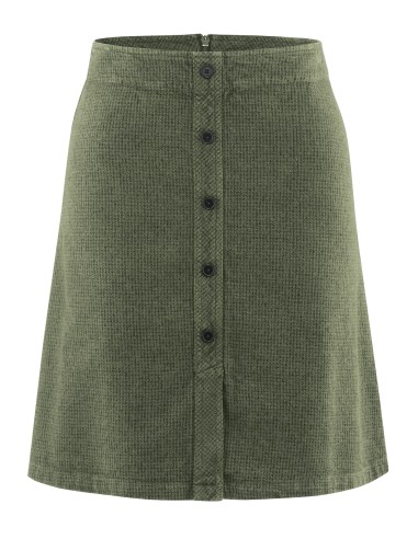 Hydue foot skirt mid-long hemp cotton