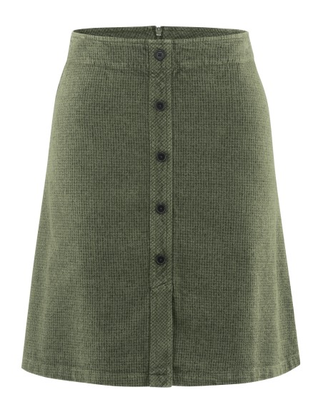 Hydue foot skirt mid-long hemp cotton