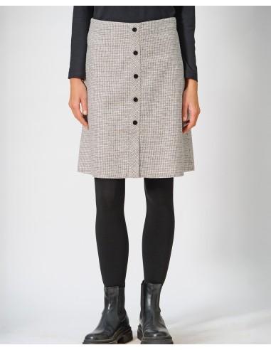 Hydue foot skirt mid-long hemp cotton