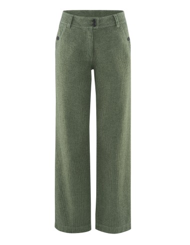 Pantalones de pisos de algodón cáñamo completo