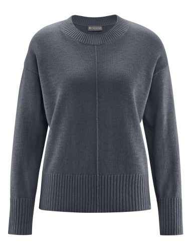 Cotton hemp mesh sweater