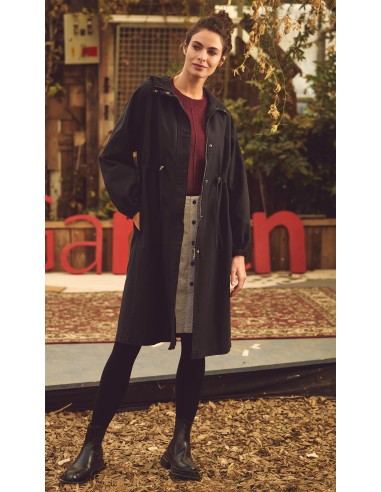 Coat rain hood cotton hemp