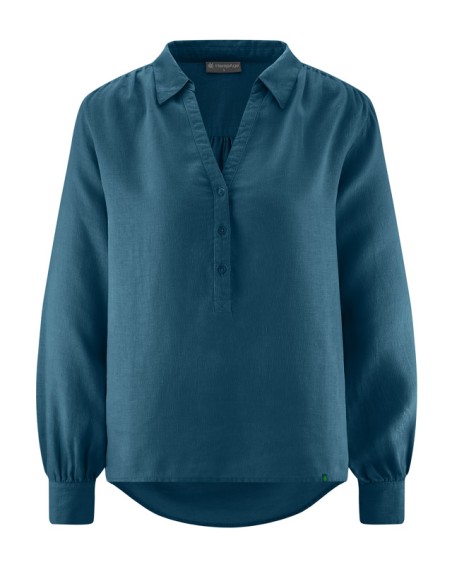 Blusa de cáñamo de algodón orgánico