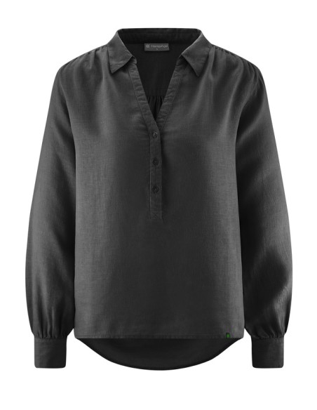 Blusa de cáñamo de algodón orgánico