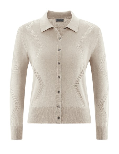 Gilet di mesh di canapa di cotone