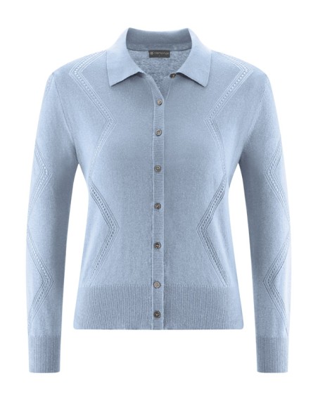 Gilet maille chanvre coton