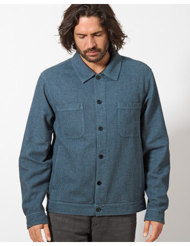 Veste carreaux chanvre coton bio
