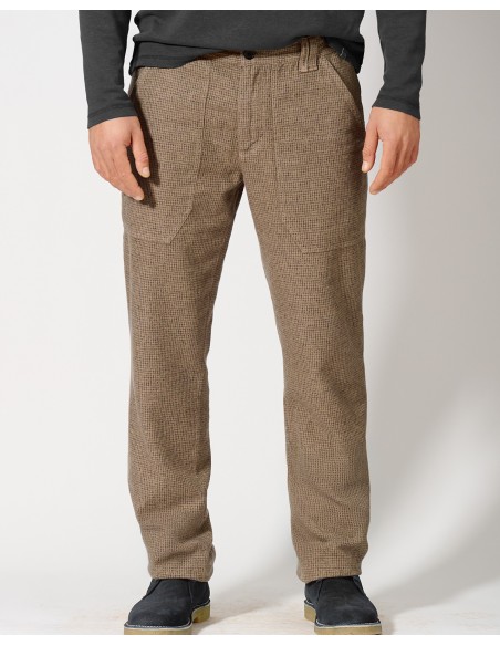 Pantalon carreaux chanvre
