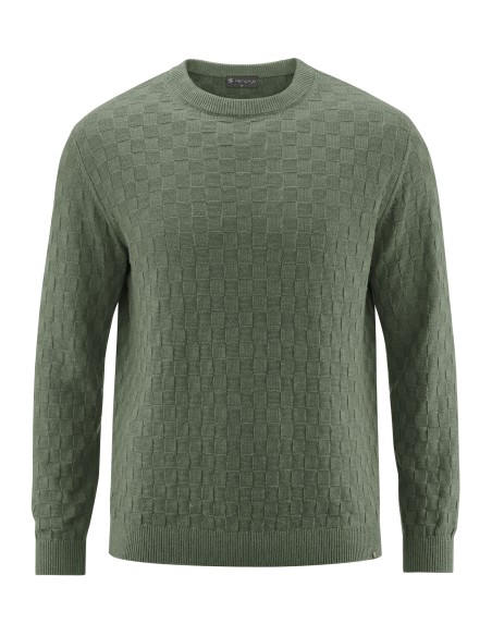 Damier Pullover Hanf Bio-Baumwolle