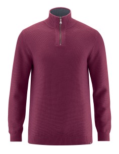Pull col zippé en chanvre et coton biologique 2