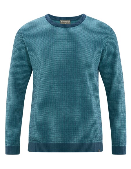 Pull maille gaufrée chanvre coton biologique