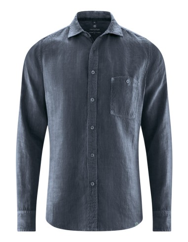 Camicia piegata di canapa al 100%