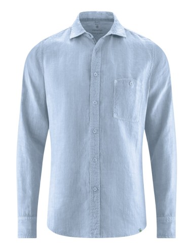 Camicia piegata di canapa al 100%