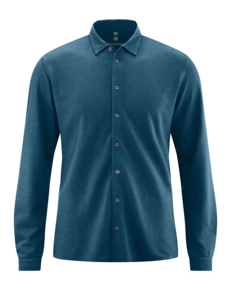 Chemise décontractée jersey flammé chanvre