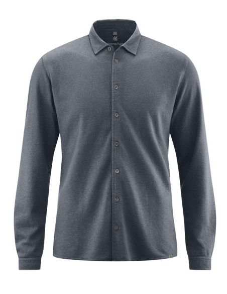 Chemise décontractée jersey flammé chanvre