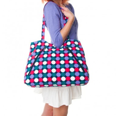 "Pink" tote bag - Hemp and organic cotton