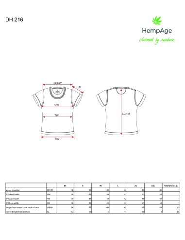 T-Shirt aus Hanf und Bio-Baumwolle