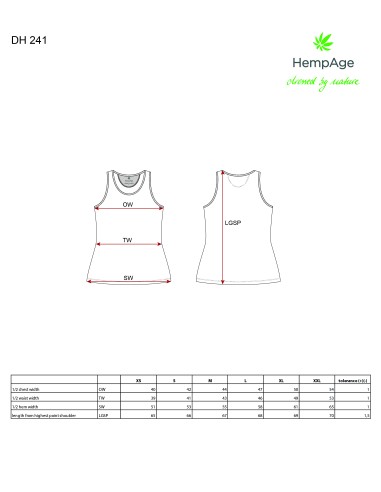 Tanktop aus Hanf und Bio-Baumwolle