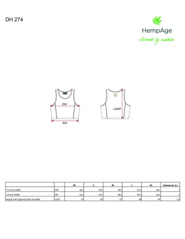 Crop Top de sport- hempage