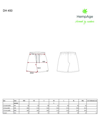 Unisex Nachtshorts - Hanf