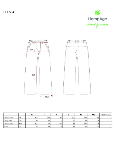 Marlene striped trousers and organic cotton